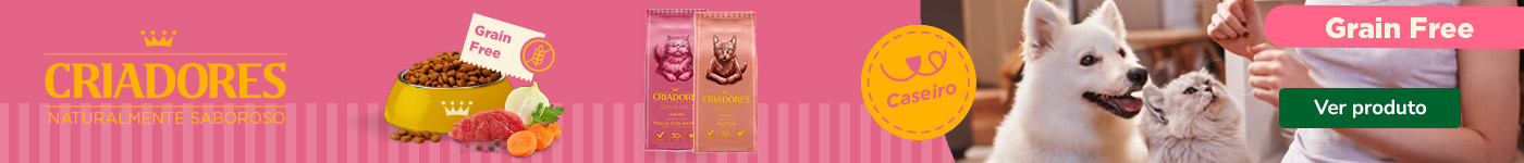 Ração Sem Cereais para Gato da marca Criadores